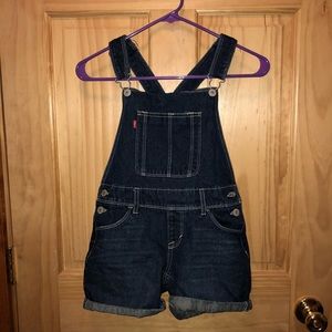 Childs Dark-Wash Levis Overalls